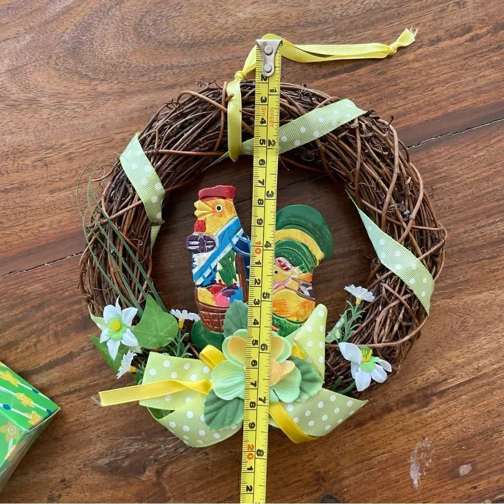 Spring/ Easter Wreath Small Vintage 90s